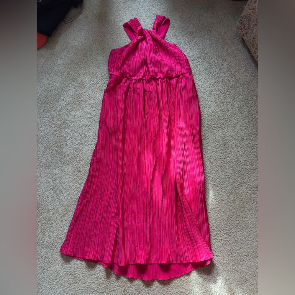 a new day Fuchsia Pleated Dress‎